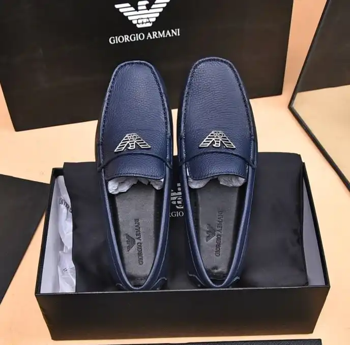 hype Armani Leather Shoes