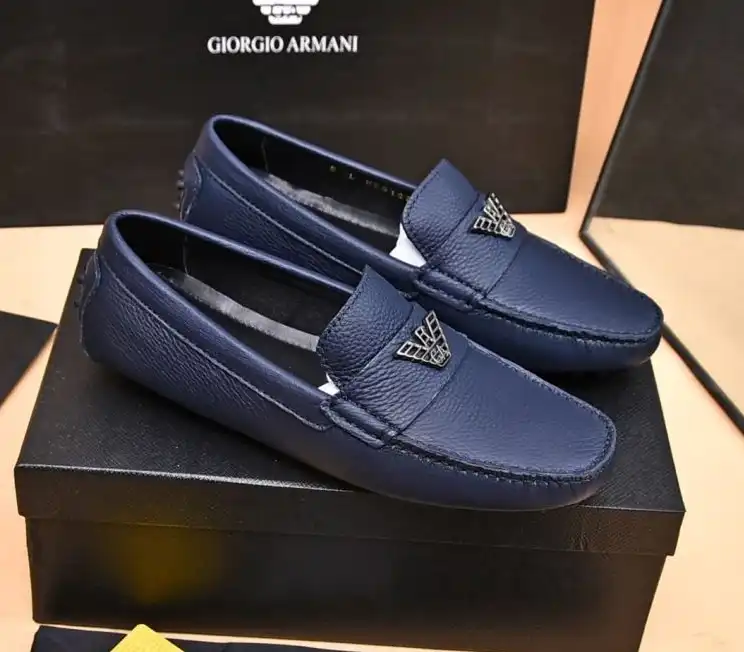 hype Armani Leather Shoes