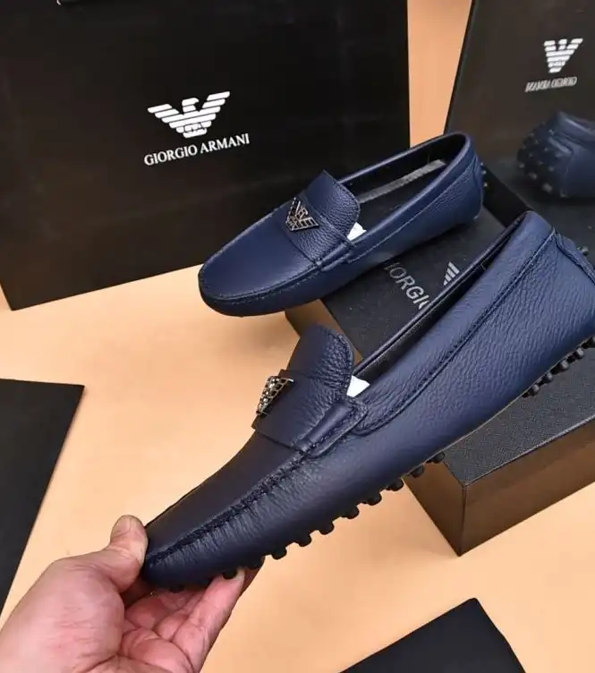 hype Armani Leather Shoes