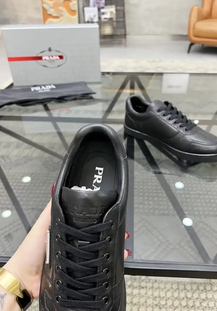 hype Prada Leather Shoes