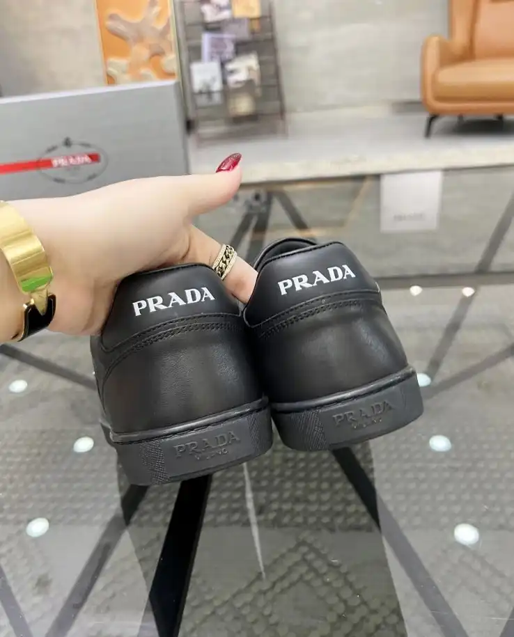 hype Prada Leather Shoes