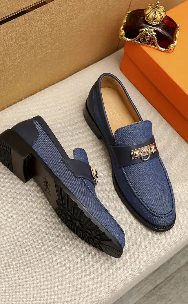 hype Hermes Leather Shoes