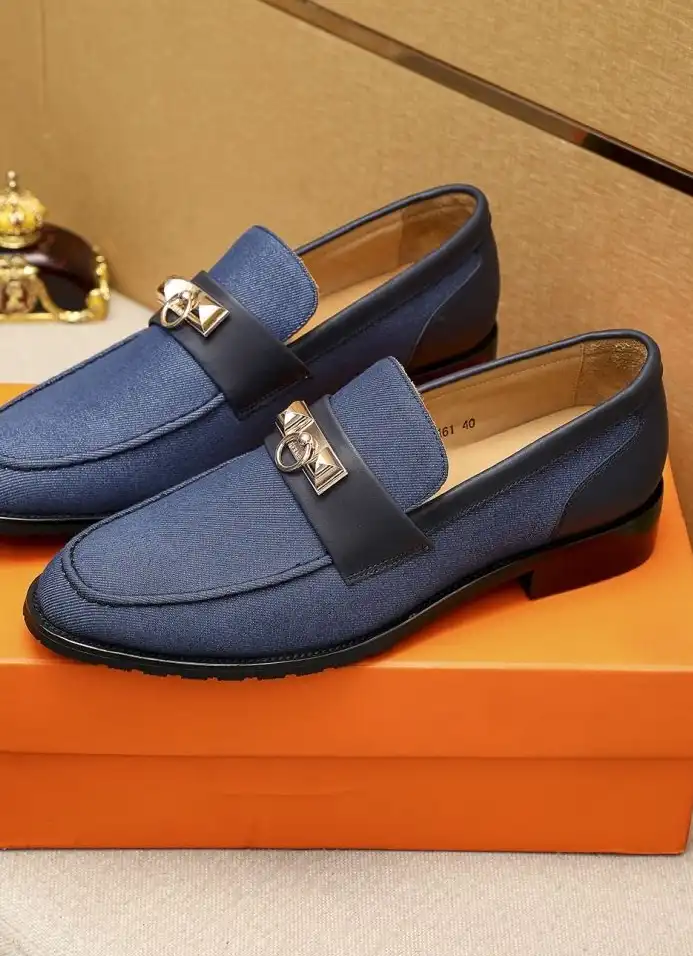 hype Hermes Leather Shoes