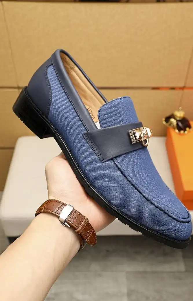 hype Hermes Leather Shoes