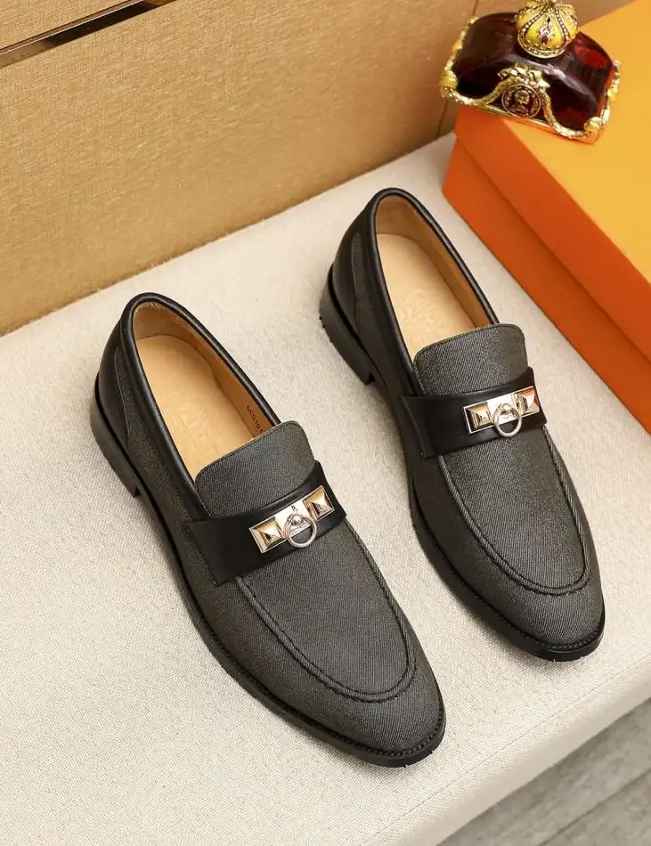 hype Hermes Leather Shoes