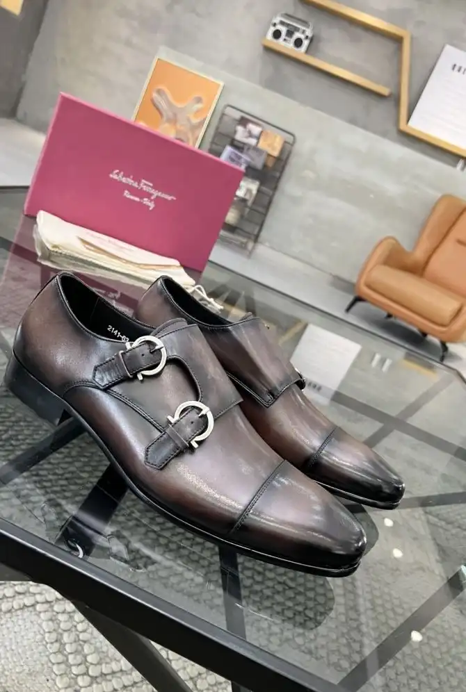 hype Ferragamo Leather Shoes