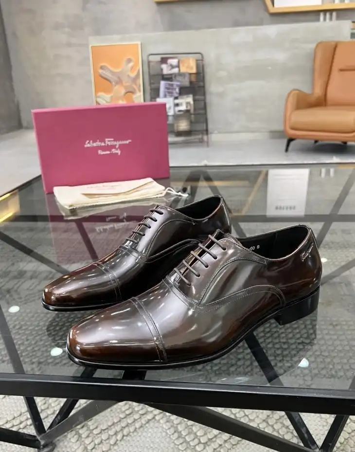 hype Ferragamo Leather Shoes