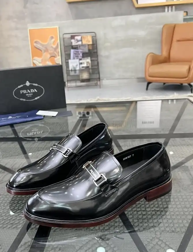 hype Prada Leather Shoes