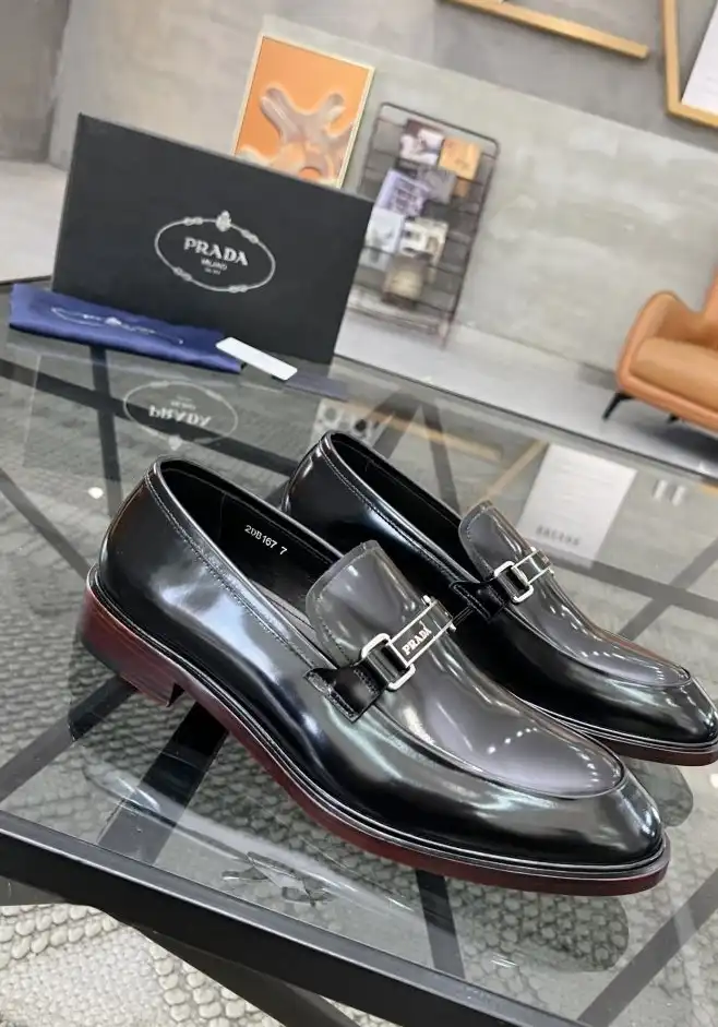 hype Prada Leather Shoes