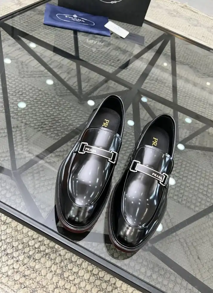 hype Prada Leather Shoes