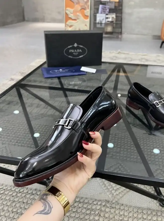 hype Prada Leather Shoes