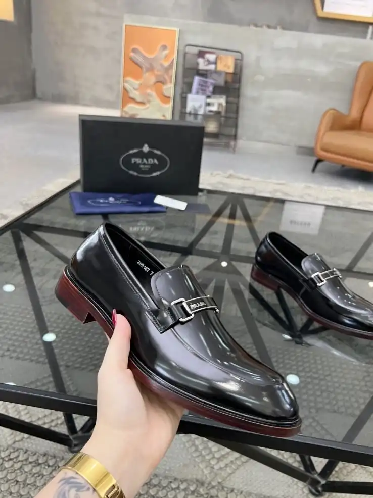 hype Prada Leather Shoes