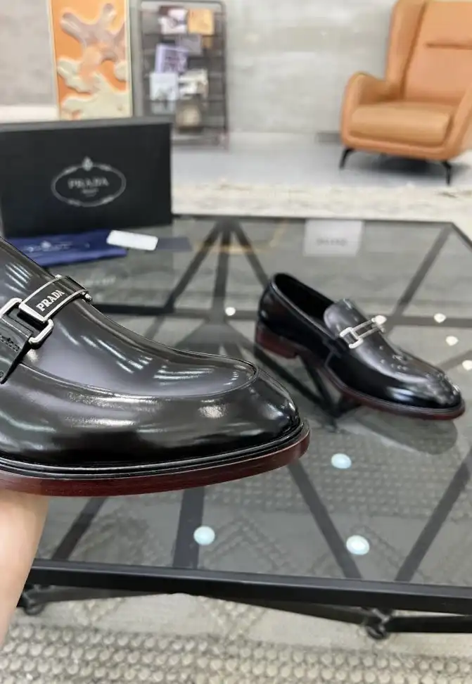 hype Prada Leather Shoes