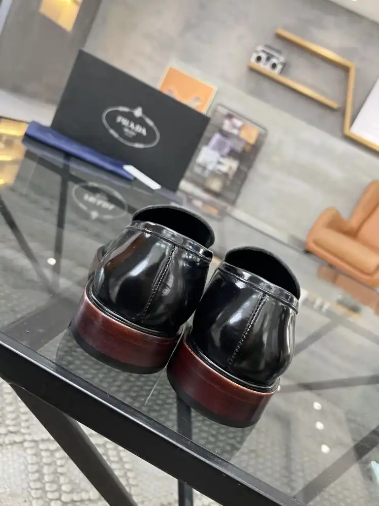 hype Prada Leather Shoes