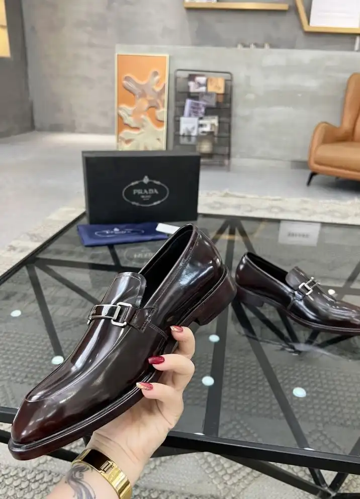 hype Prada Leather Shoes