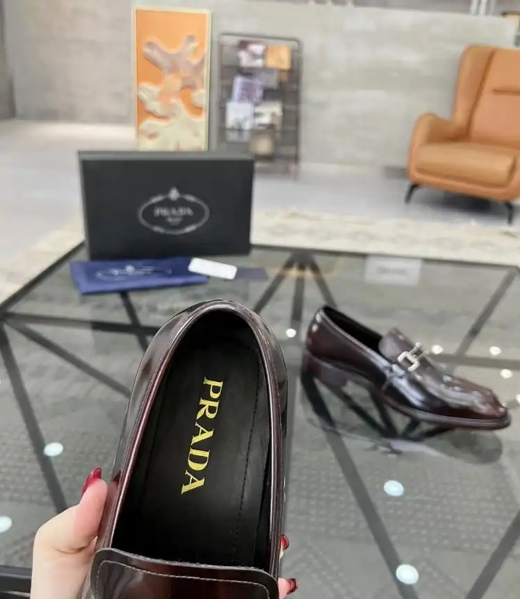 hype Prada Leather Shoes