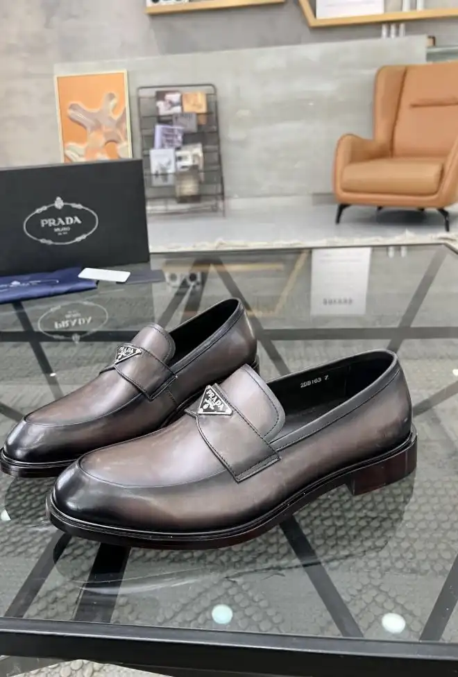 hype Prada Leather Shoes