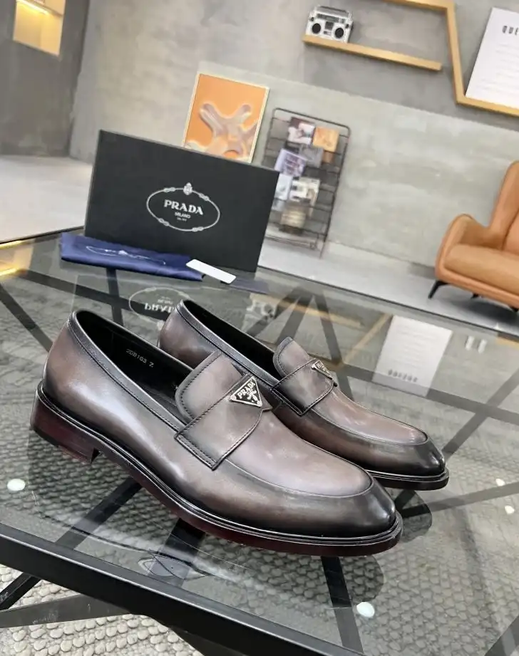 hype Prada Leather Shoes