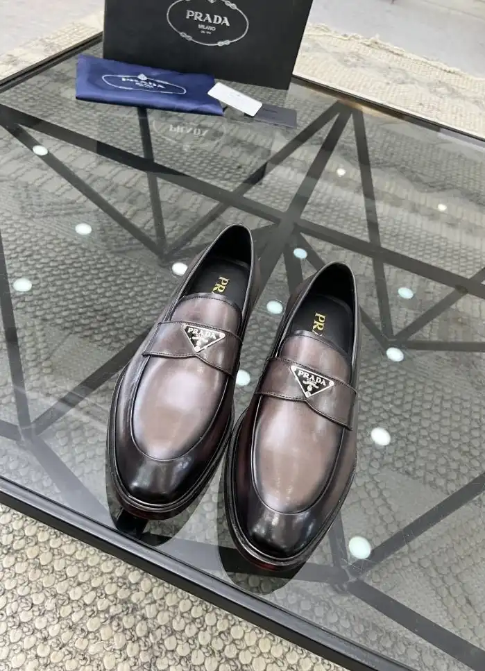 hype Prada Leather Shoes