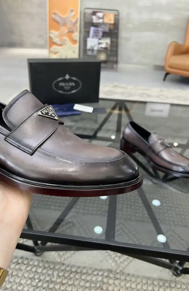 hype Prada Leather Shoes