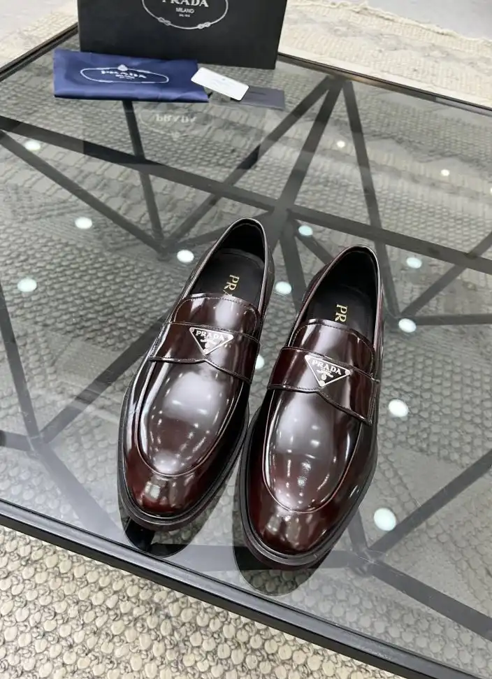 hype Prada Leather Shoes