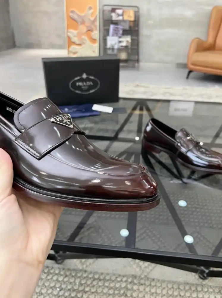 hype Prada Leather Shoes