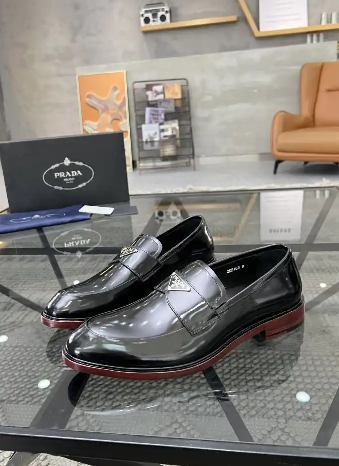 hype Prada Leather Shoes