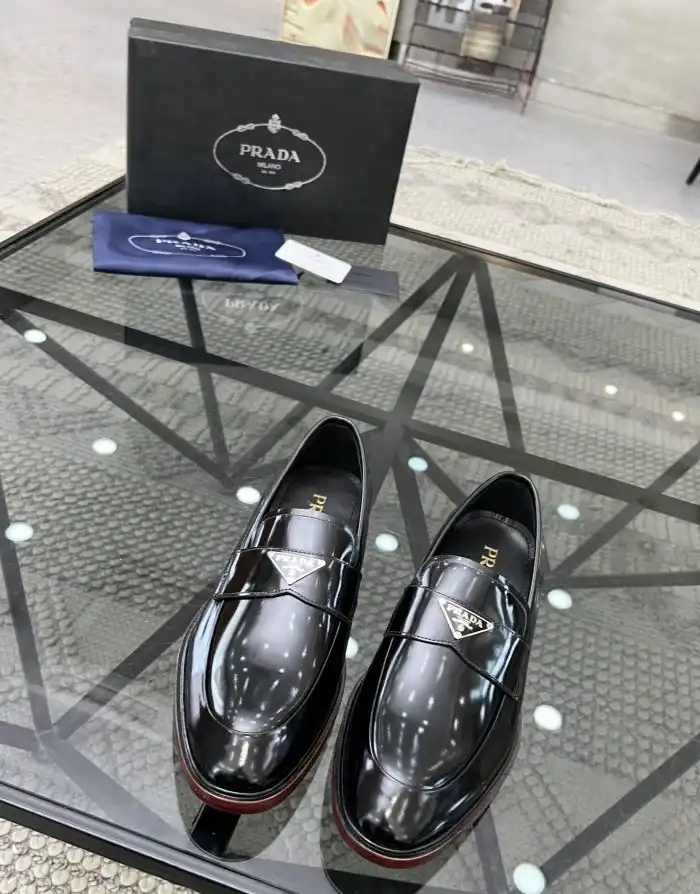 hype Prada Leather Shoes