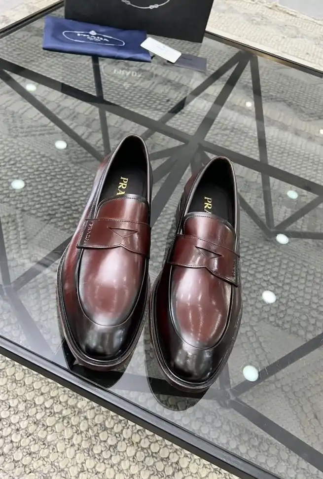 hype Prada Leather Shoes