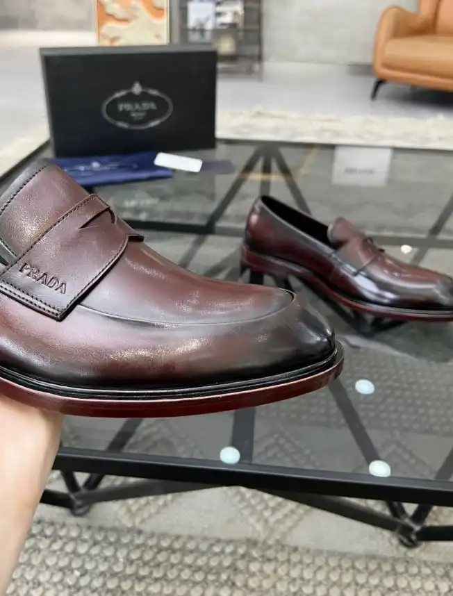 hype Prada Leather Shoes