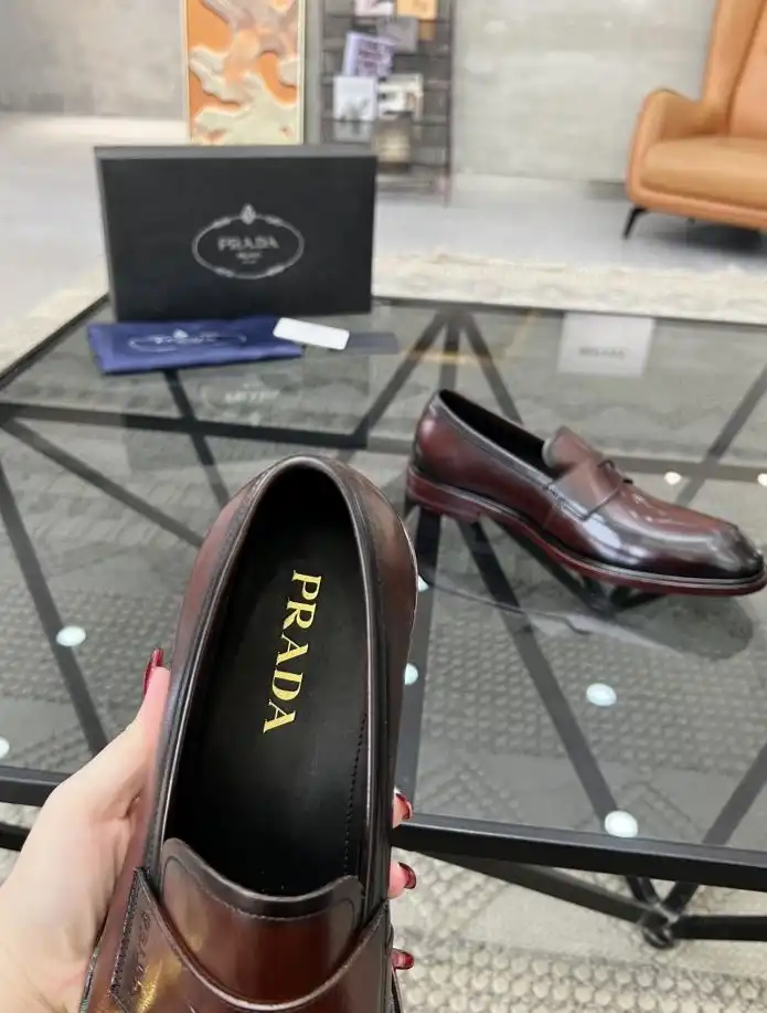 hype Prada Leather Shoes