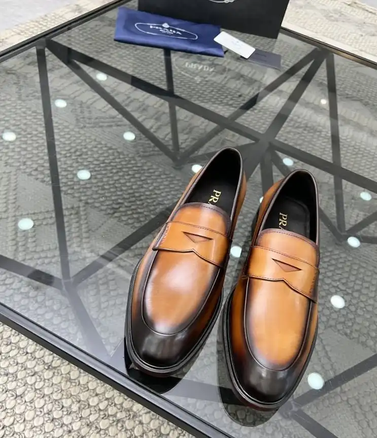 hype Prada Leather Shoes