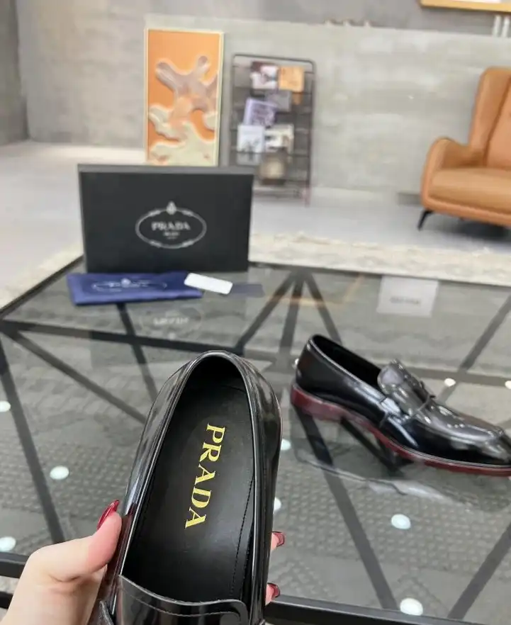 hype Prada Leather Shoes