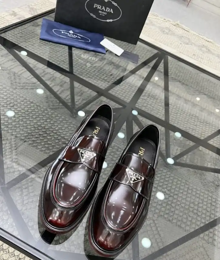 hype Prada Leather Shoes