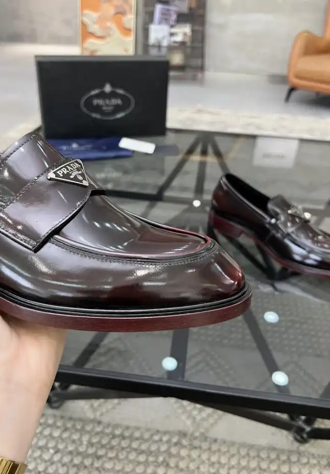 hype Prada Leather Shoes