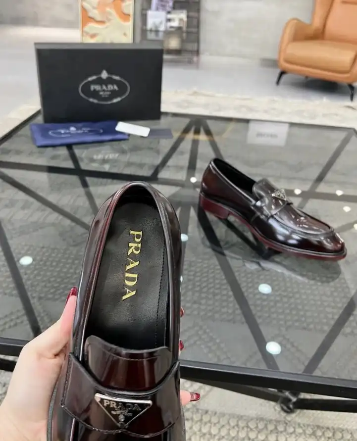 hype Prada Leather Shoes