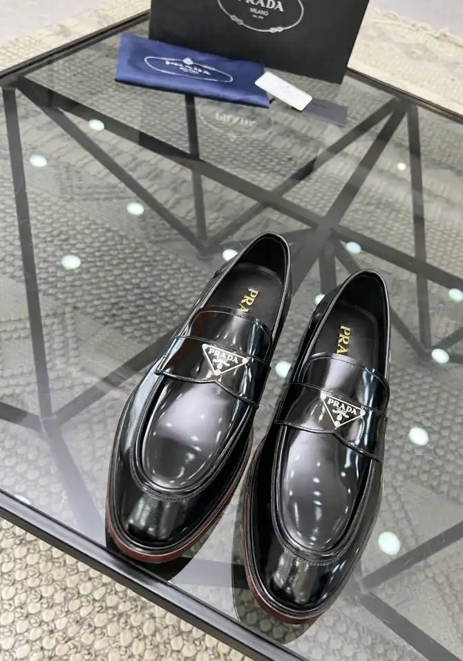 hype Prada Leather Shoes