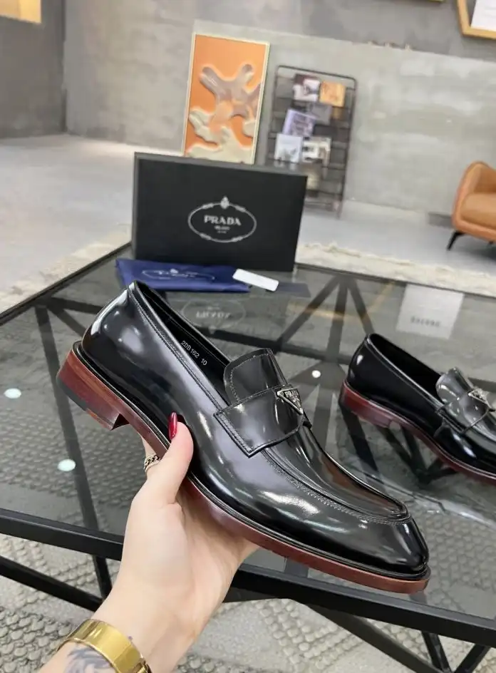 hype Prada Leather Shoes