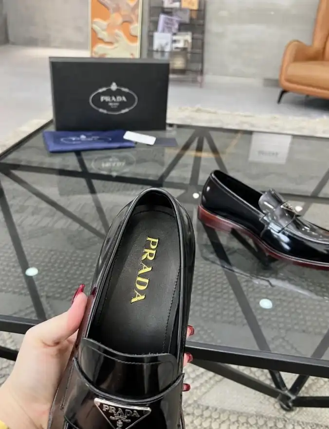 hype Prada Leather Shoes