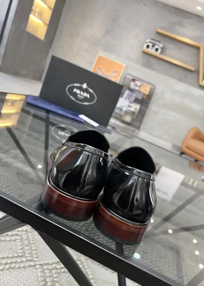 hype Prada Leather Shoes