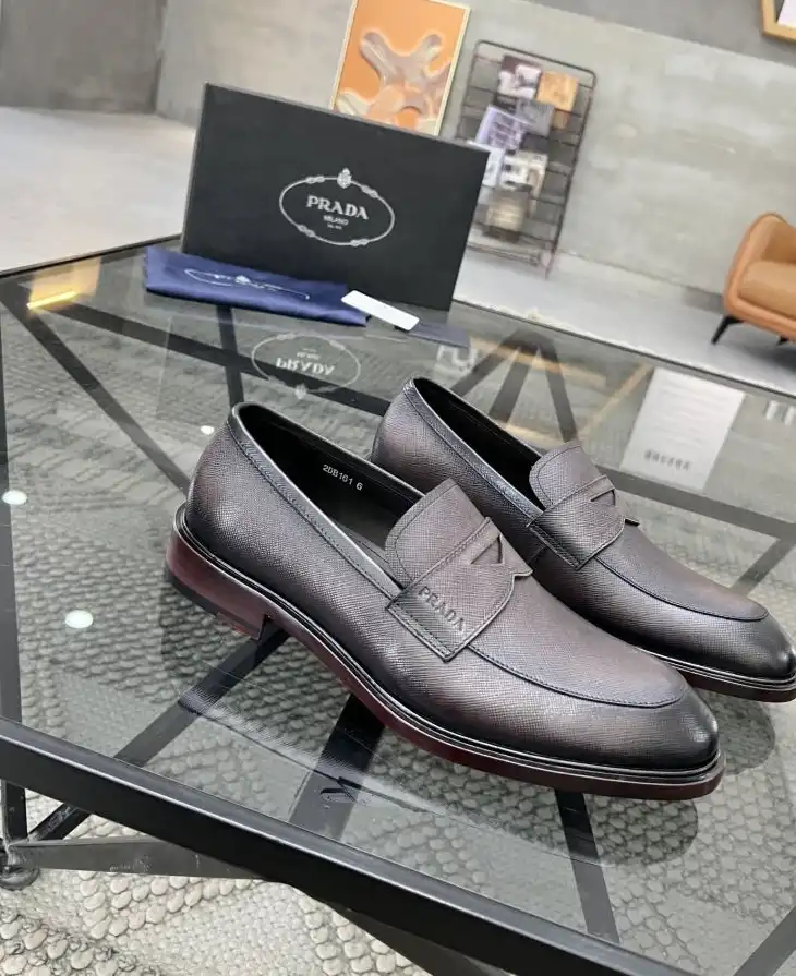 hype Prada Leather Shoes