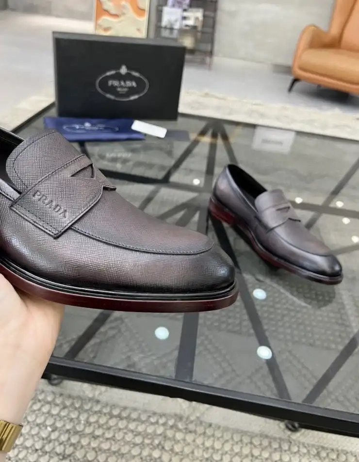 hype Prada Leather Shoes