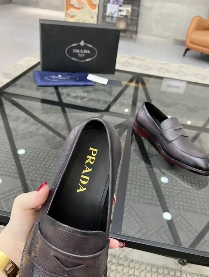 hype Prada Leather Shoes