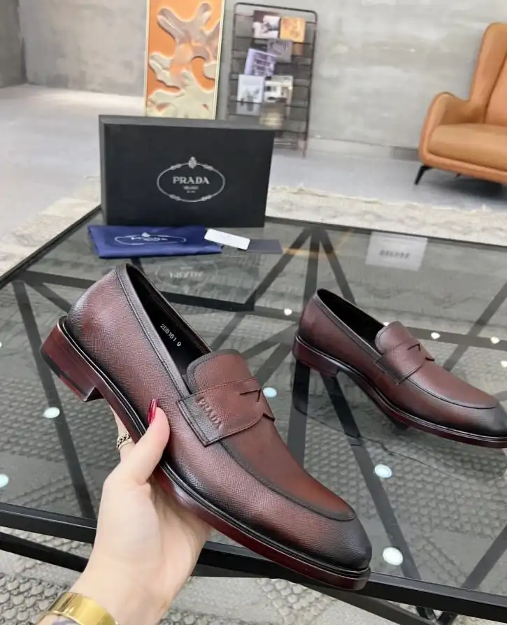 hype Prada Leather Shoes