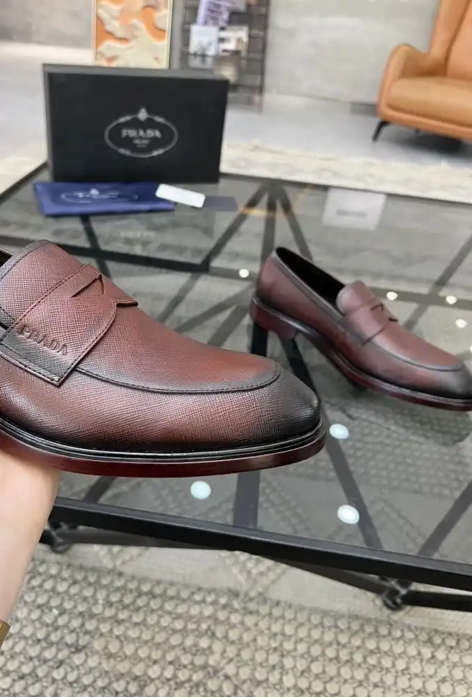 hype Prada Leather Shoes