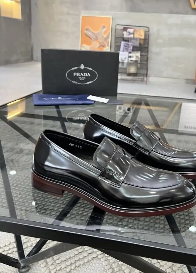 hype Prada Leather Shoes