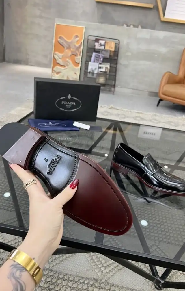 hype Prada Leather Shoes