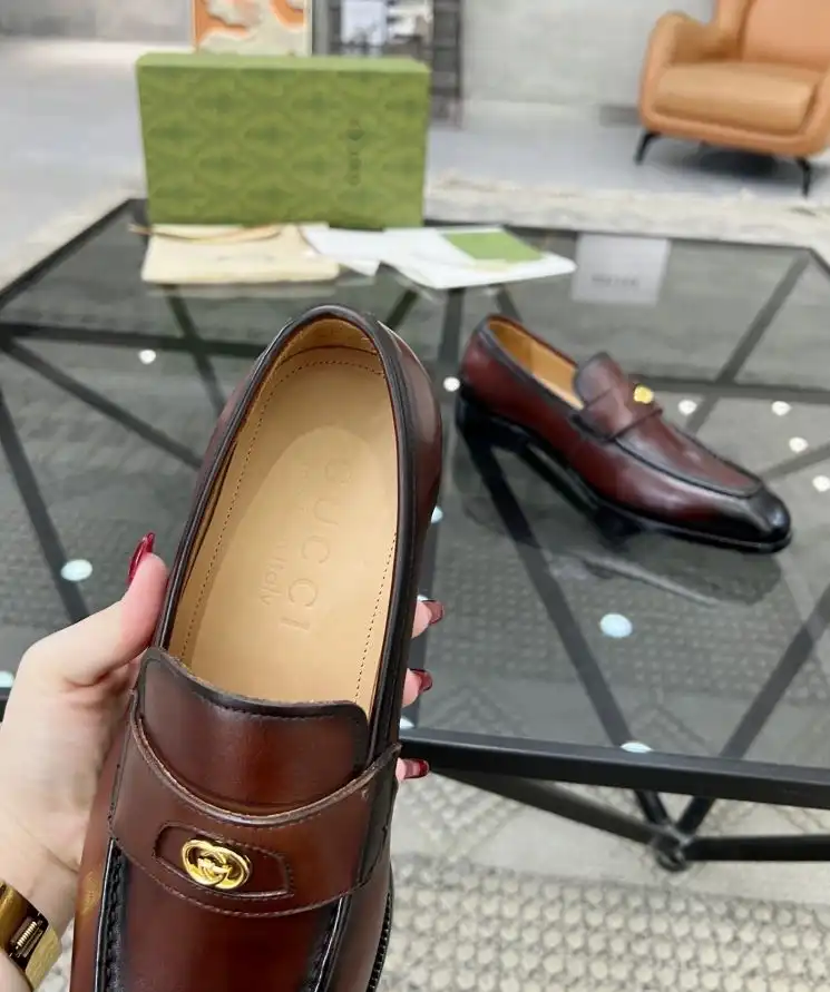 hype Gucci Leather Shoes