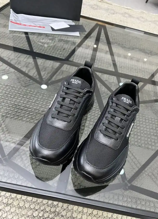 hype Prada Leather Shoes