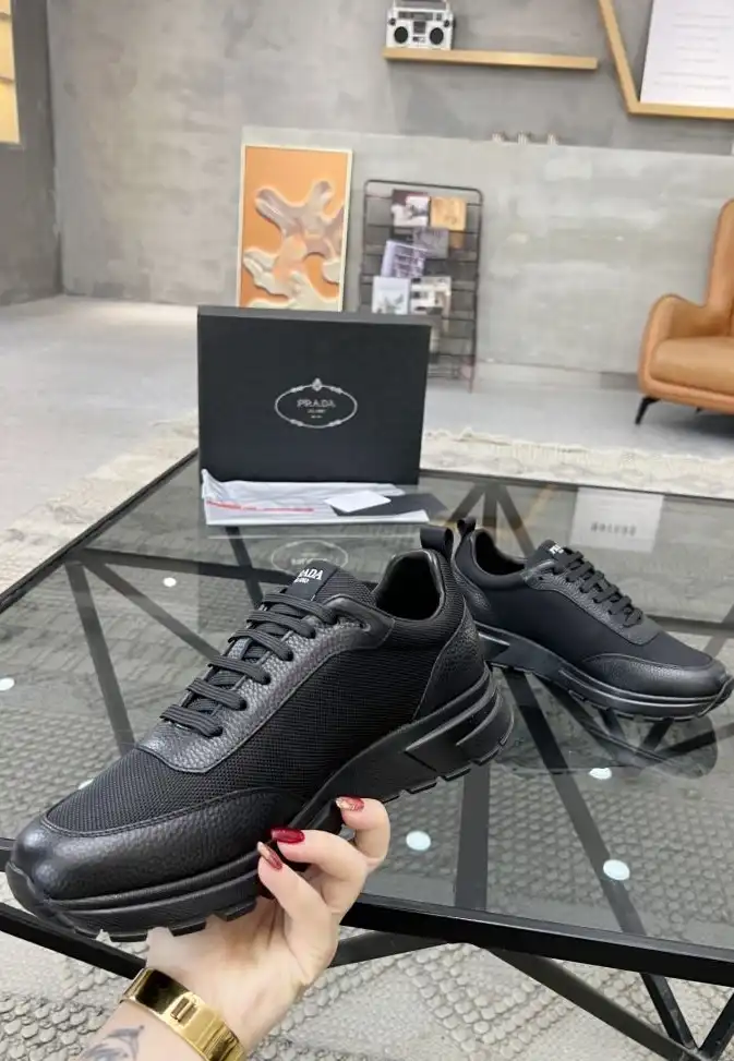 hype Prada Leather Shoes